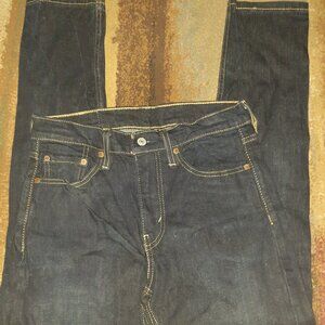 LEVIS 510 SKINNY JEANS STRETCH DENIM CASUAL DARK WASH-MENS SIZE 30 x 28